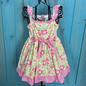 B.T. Kids Vintage Girl’s Pink Floral Dress - 2T
